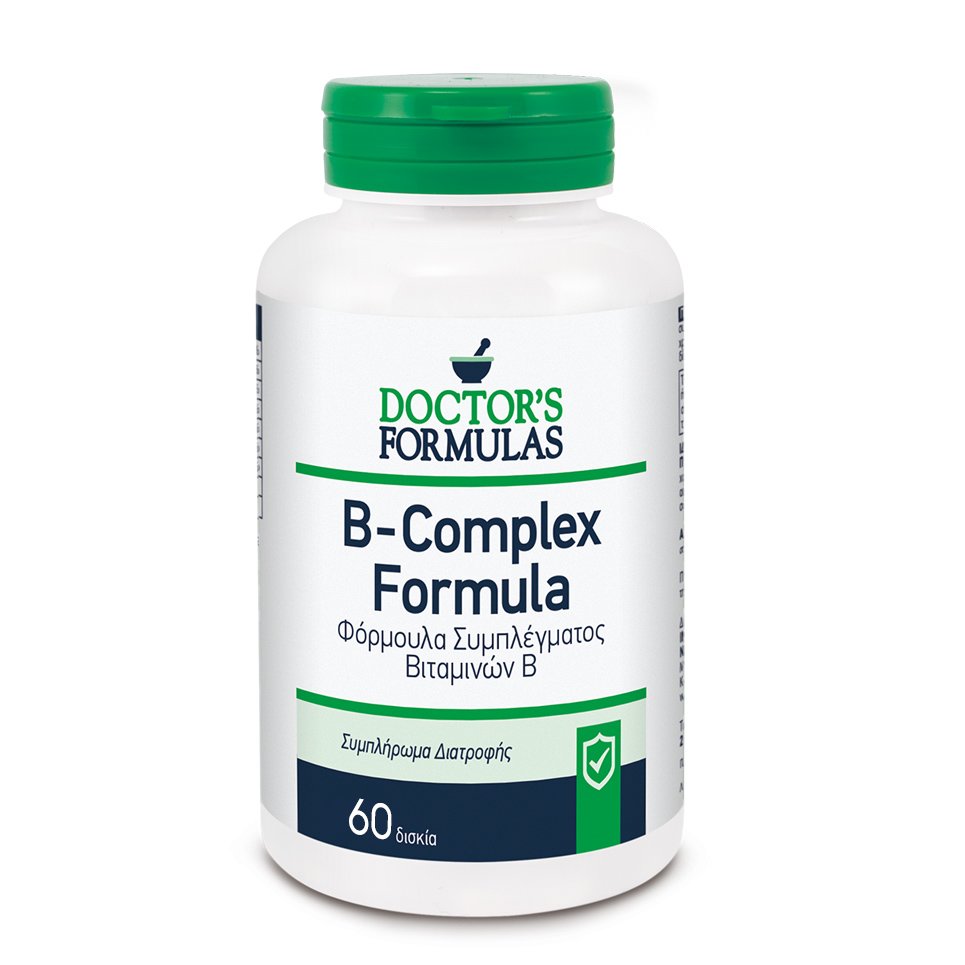 Doctor's Formulas Doctor's Formulas B-Complex Formula Συμπλήρωμα Διατροφής, Φόρμουλα του Συμπλέγματος Β 60 Tabs