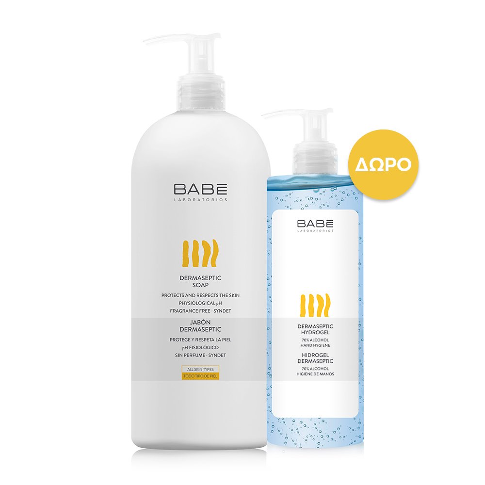 Babe Promo Pack Dermaseptic Soap 1000ml & Δώρο Dermaseptic Hydrogel 390ml
