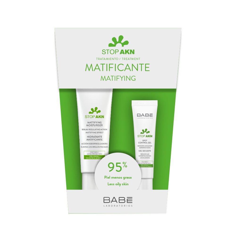 Babe Promo Stop Akn Mattifying Moisturiser 50ml & Δώρο Stop Akn Spot Control Gel 8ml