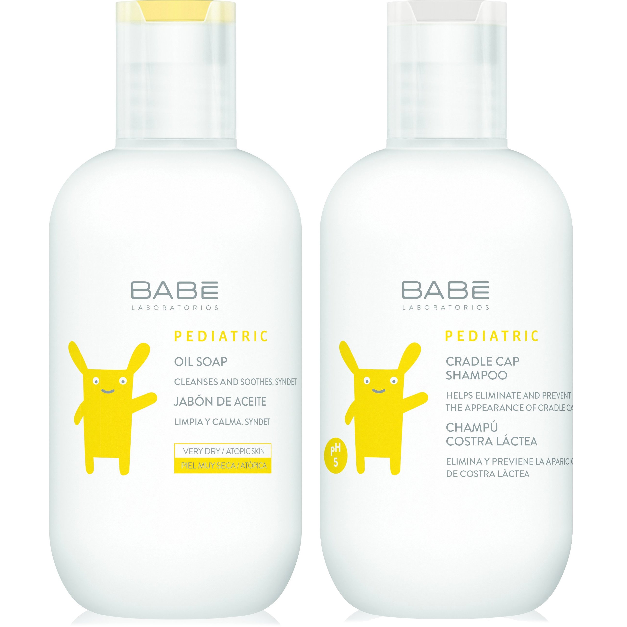 Babe Πακέτο Προσφοράς Babe Pediatric Oil Soap 200ml & Δώρο Babe Pediatric Crandle Cap Shampoo 200ml