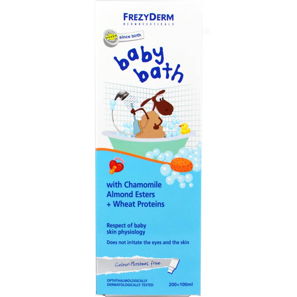 Frezyderm Baby Bath Βρεφικό Αφρόλουτρο με Χαμομήλι, Εστέρες Αμυγδάλου & Πρωτείνες Σιταριού 200ml + Δώρο Επιπλέον Ποσότητα 100ml