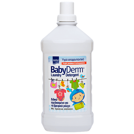 Babyderm Laundry Detergent Υγρό Απορρυπαντικό Σχεδιασμένο για τα Βρεφικά Ρούχα 1.5L