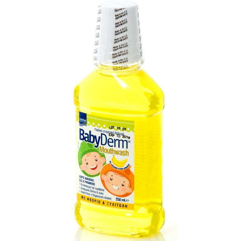 Babyderm Παιδικό Στοματικό Διάλυμα με Γεύση Μπανάνα 250ml