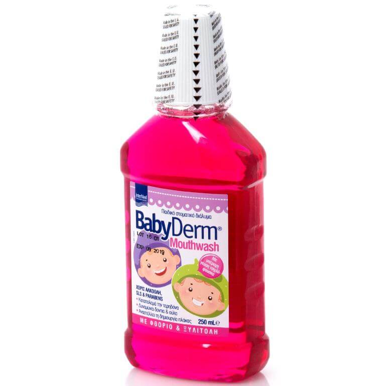 Babyderm Παιδικό Στοματικό Διάλυμα με Γεύση Τσιχλόφουσκα 250ml