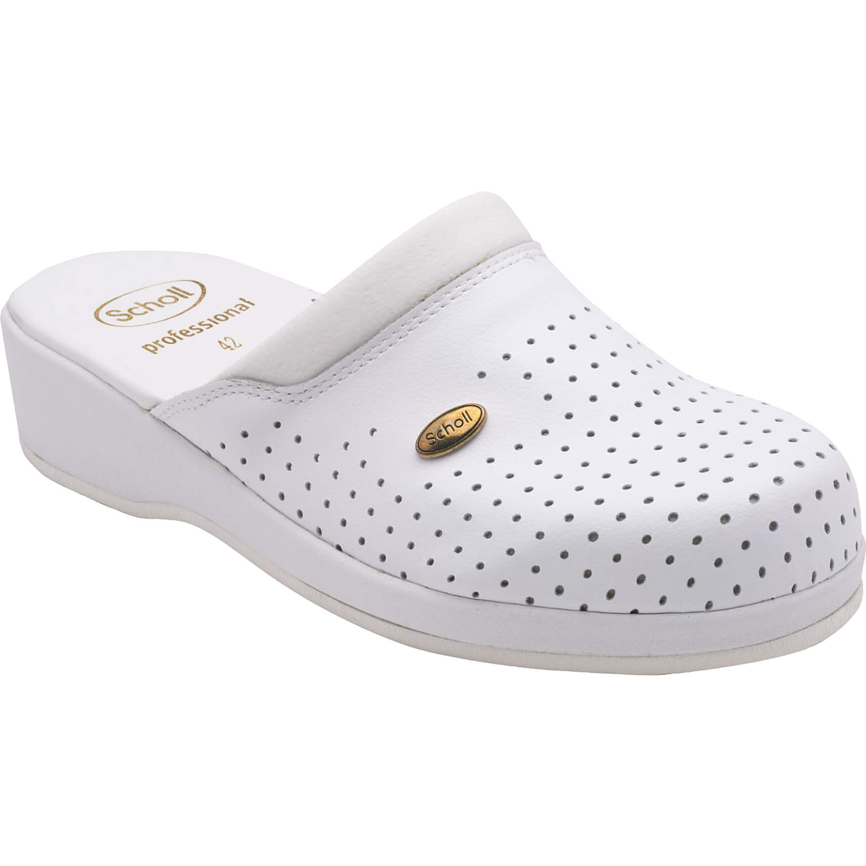 Scholl Shoes Back Guard Σαμπό Λευκό Αναπαυτικά Παπούτσια που Χαρίζουν Σωστή Στάση & Φυσικό Χωρίς Πόνο Βάδισμα 1 Ζευγάρι – 39
