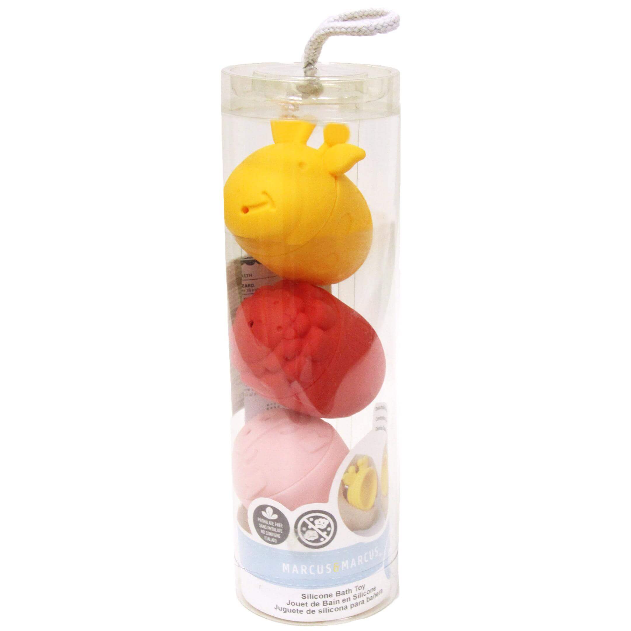 Marcus & Marcus Bath Toys Silicone Bath Toy 0+ Παιχνίδι Μπάνιου 3 Τεμάχια