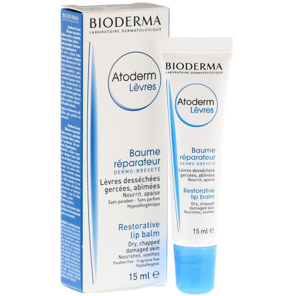 Bioderma Atoderm Baume Levres Επανορθωτική και Θρεπτική Φροντίδα για τα Ξηρά, Σκασμένα και Ταλαιπωρημένα Χείλη 15ml