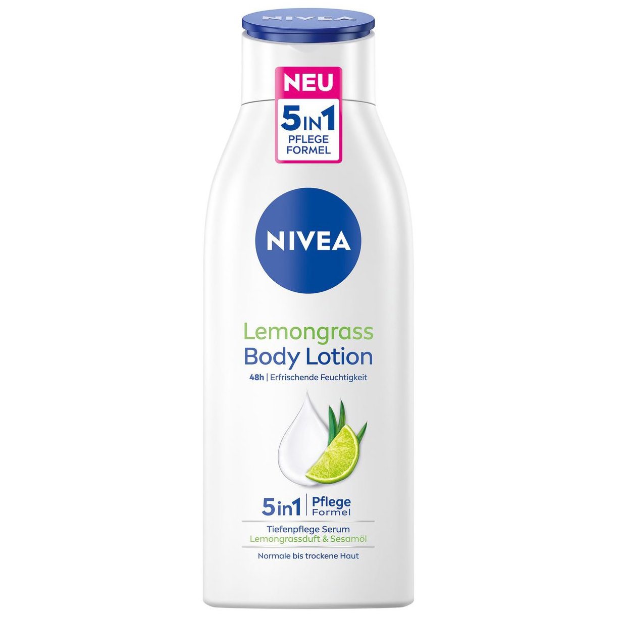 Nivea Body Lotion Lemongrass 48h Hydration Ενυδατική Λοσιόν Σώματος για 48ωρη Αναζωογόνηση & Βαθιά Ενυδάτωση 400ml