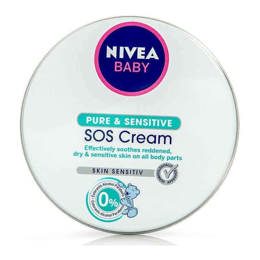 Nivea Baby Pure & Sensitive SOS Cream την Ερεθισμένη Ξηρή & Ευαίσθητη Επιδερμίδα 150ml