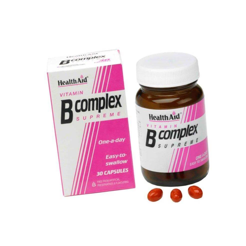 Health Aid B Complex Supreme Σύμπλεγμα Βιταμινών Β 30caps