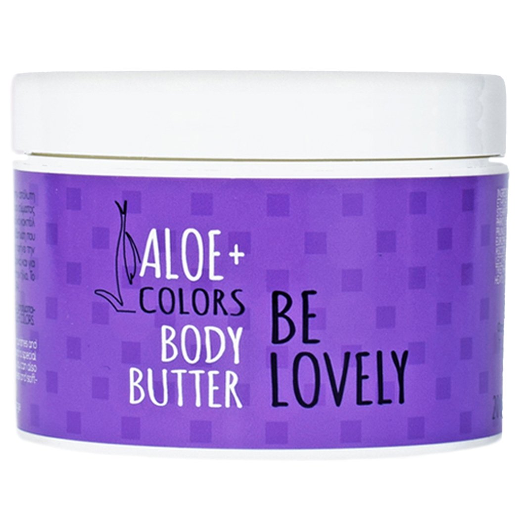 Aloe+ Colors Be Lovely Body Butter Ενυδατικό, Θρεπτικό Βούτυρο Σώματος με Άρωμα Καραμέλα & Πικραμύγδαλο 200ml