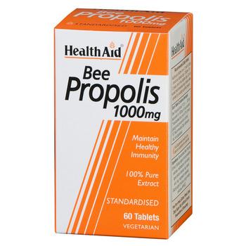 Health Aid Bee Propolis 1000mg Πρόπολη Ένα φυσικό Αντιβιοτικό με Άριστες Αντιμικροβιακές & Απολυμαντικές Ιδιότητες 60tabs