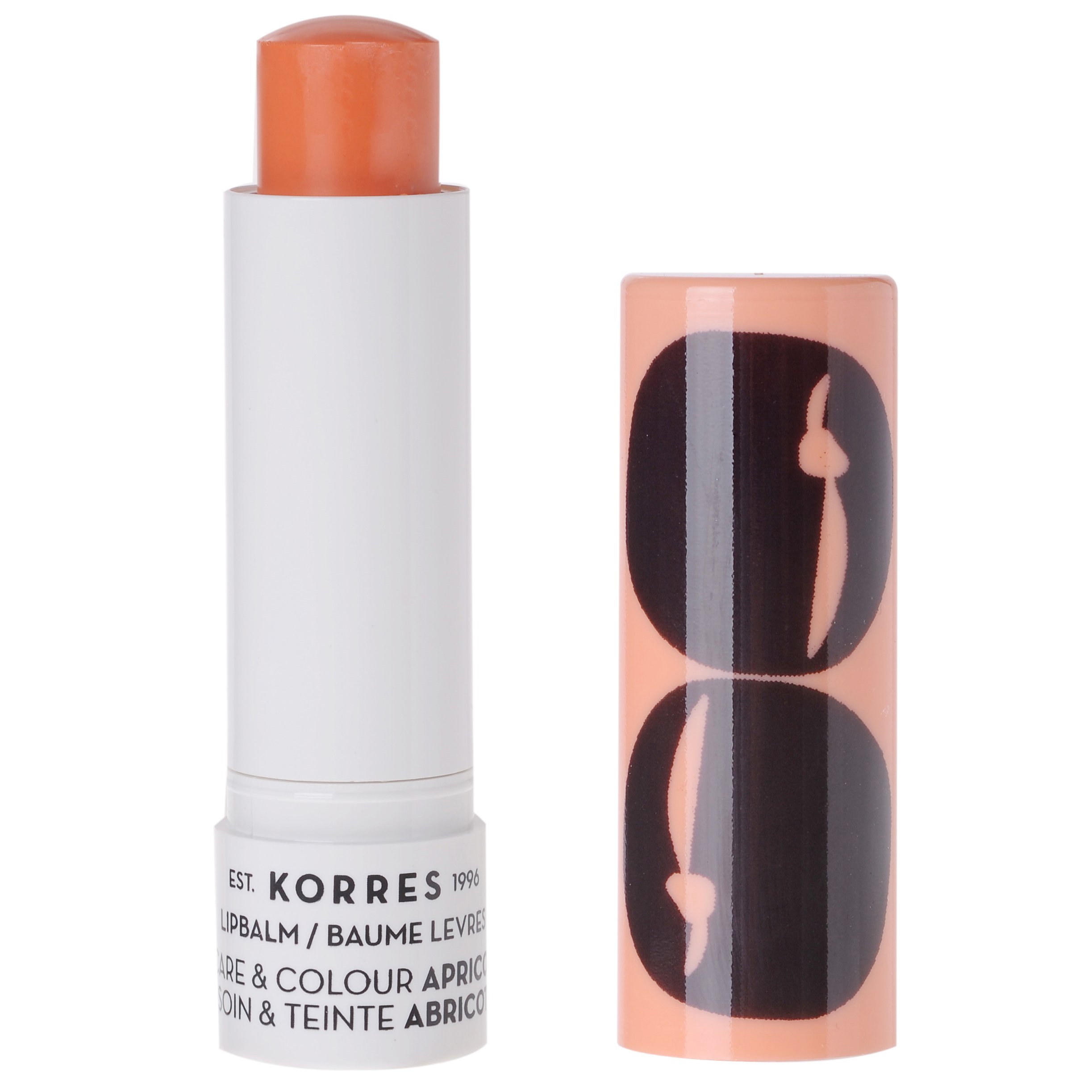 Korres Lip Balm Care & Colour Apricot Φροντίδα με Χρώμα, Εντατική Θρέψη & Επανόρθωση για τα Χείλη με Βερίκοκο 5ml