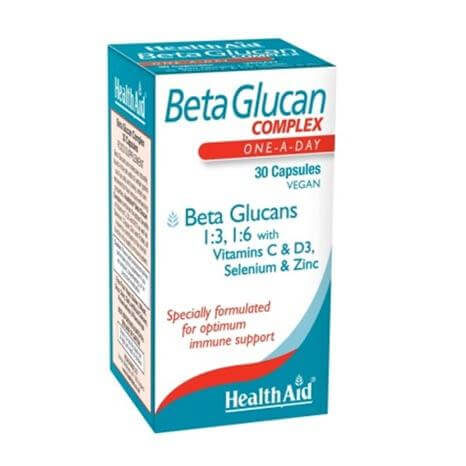 HealthAid BetaGlucan Complex Για Την Ενίσχυση Του Ανοσοποιητικού 30 vcaps