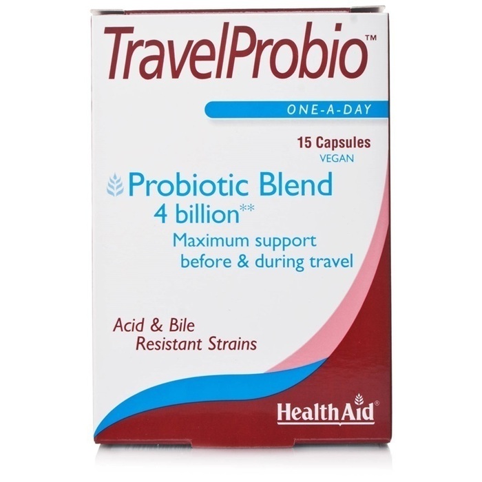 Health Aid Travel Probio Διατήρηση της Εντερικής Χλωρίδας 15caps