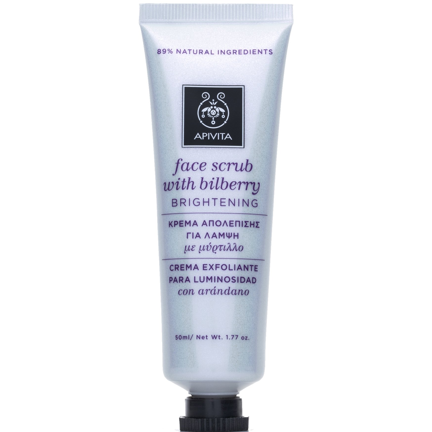 Apivita Face Scrub Κρέμα Απολέπισης για Λάμψη με Μύρτιλλο 50ml