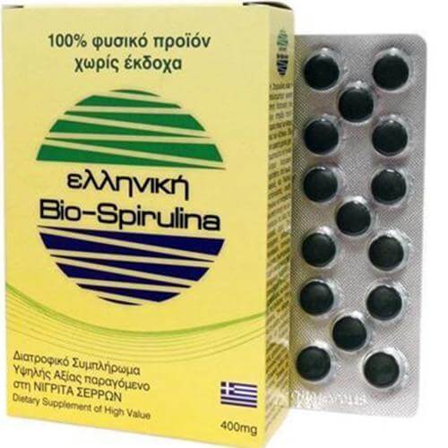 Bio-Spirulina Σπιρουλινα Ελληνική 400mg 120 δισκία