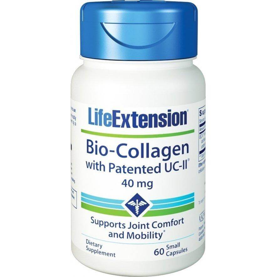 Life Extension Bio-Collagen With Patented UC-II 40mg Συμπλήρωμα Διατροφής με Υψηλής Βιοδιαθεσιμότητας Κολλαγόνο 60small Caps