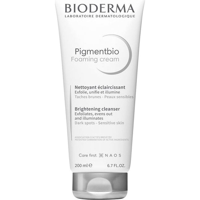 Bioderma Pigmentbio Foaming Cream Χαρίζει Φωτεινότητα και Προωθεί την Εξάλειψη των Καφέ Κηλίδων 200ml