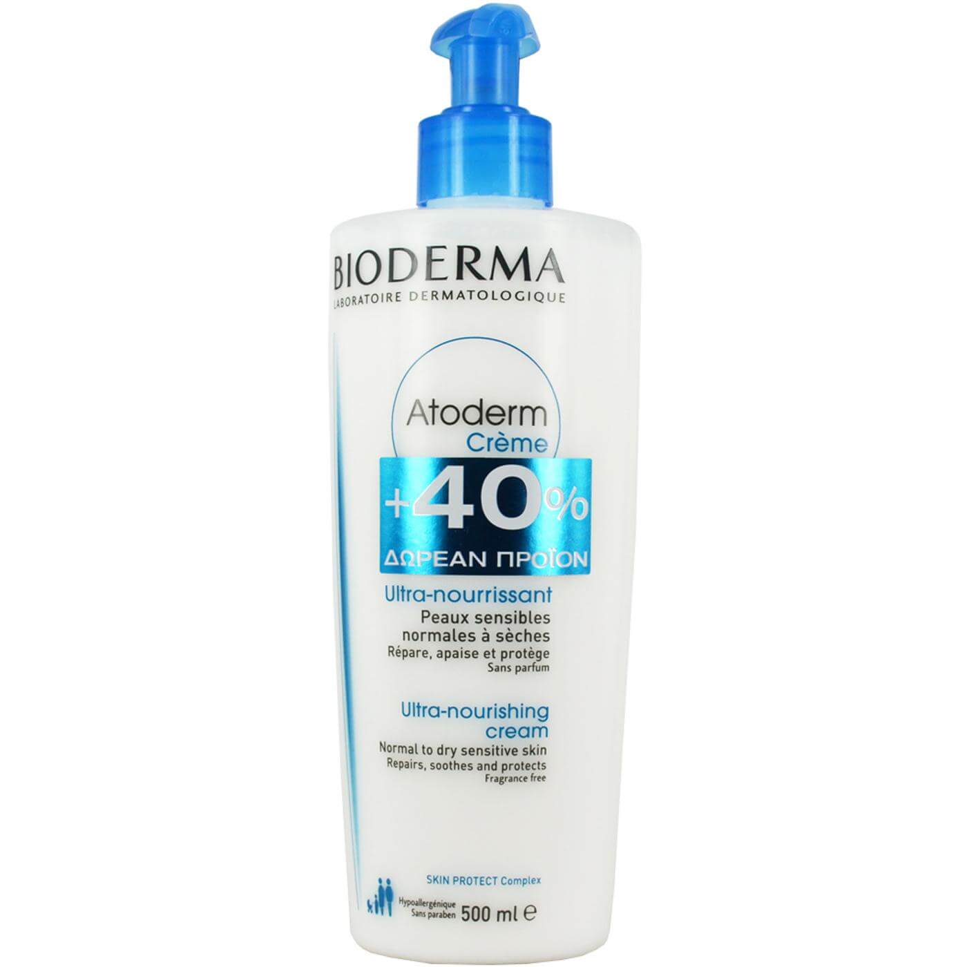 Bioderma Atoderm Creme Πλούσια Ενυδατική Κρέμα για Περιποίηση Σώματος 500ml