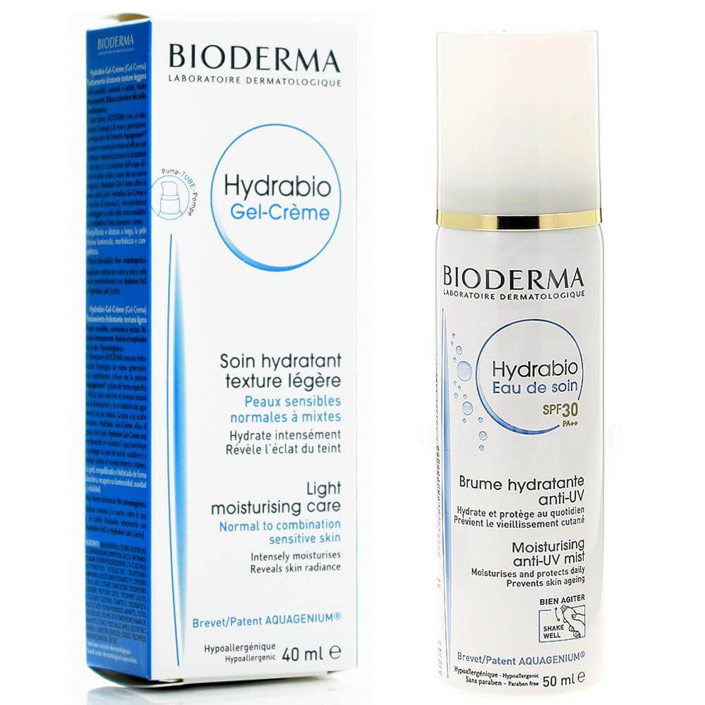Bioderma Πακέτο Προσφοράς Hydrabio Gel Creme Ενυδατικό Gel για Κανονικά-Μικτά Δέρματα 40ml & Hydrabio Eau de Soin Spf30 50ml