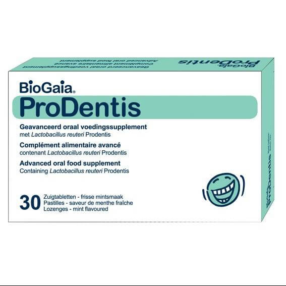 Biogaia ProDentis, Συμπλήρωμα Διατροφής για την Υγεία της Στοματικής Κοιλότητας με Γεύση Μέντας 30 Παστίλιες