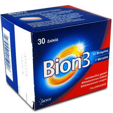 Bion 3 Συμπλήρωμα Διατροφής Με 12 Βιταμίνες 30tabs