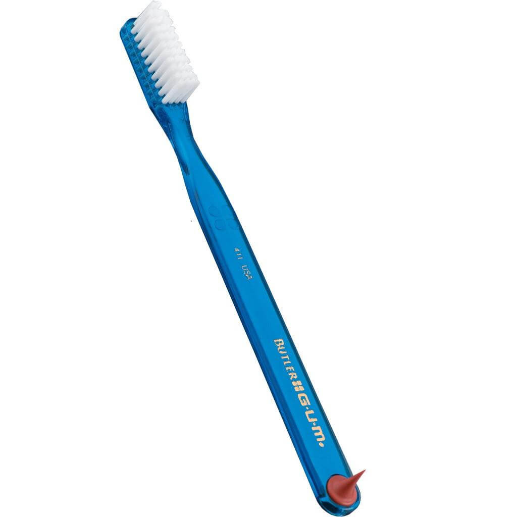 Gum Classic Regular Soft Οδοντόβουρτσα με Θήκη Προστασίας (411) – κίτρινο