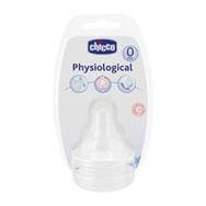 Chicco Θηλή Σιλικόνη Κανονική Ροή 0m+