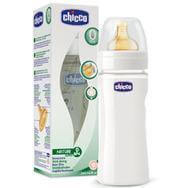 Chicco Μπιμπερό Nature Glass Γυάλινο Θηλή Καουτσούκ 0 ΒPA 240ml