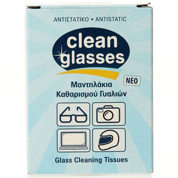Vican Clean Glasses Μαντηλάκια Καθαρισμού Γυαλιών με Αντιστατική Δράση 10τεμάχια