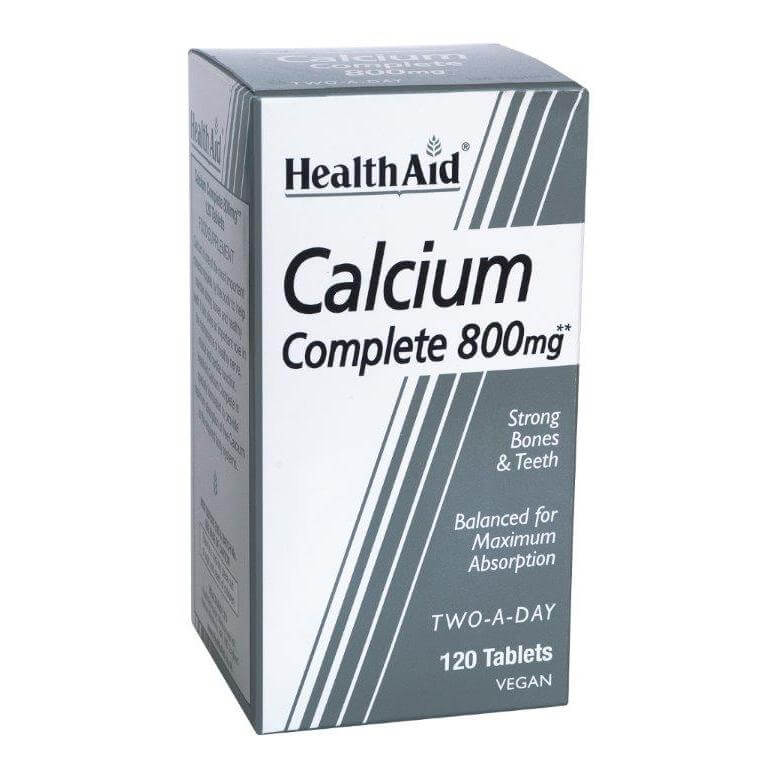 Health Aid Calcium Complete Ασβέστιο 800mg Δυνατά Οστά Και Δόντια 120tabs