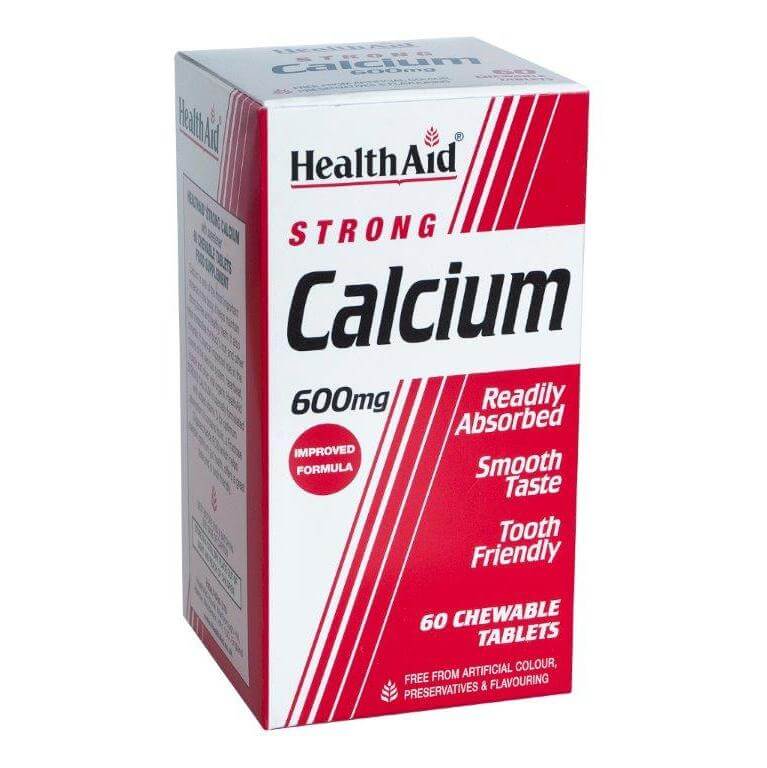 Health Aid Calcium Strong + Vit D, 60 Μασώμενες Ταμπλέτες