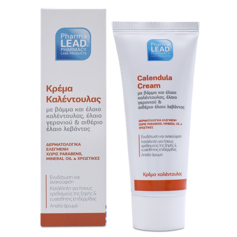 Pharmalead Calendula Cream Κρέμα Καλεντούλας για Ενυδάτωση & Ανακούφιση για την Ξηρή – Ευαίσθητη Επιδερμίδα 50ml