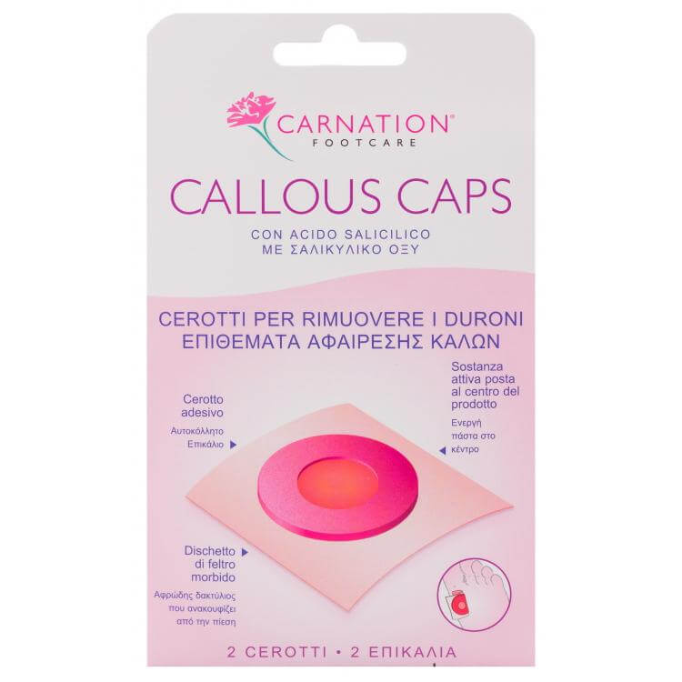 Vican Carnation Callous Caps Αυτοκόλλητα Επιθέματα Αφαίρεσης Κάλων 2τμχ