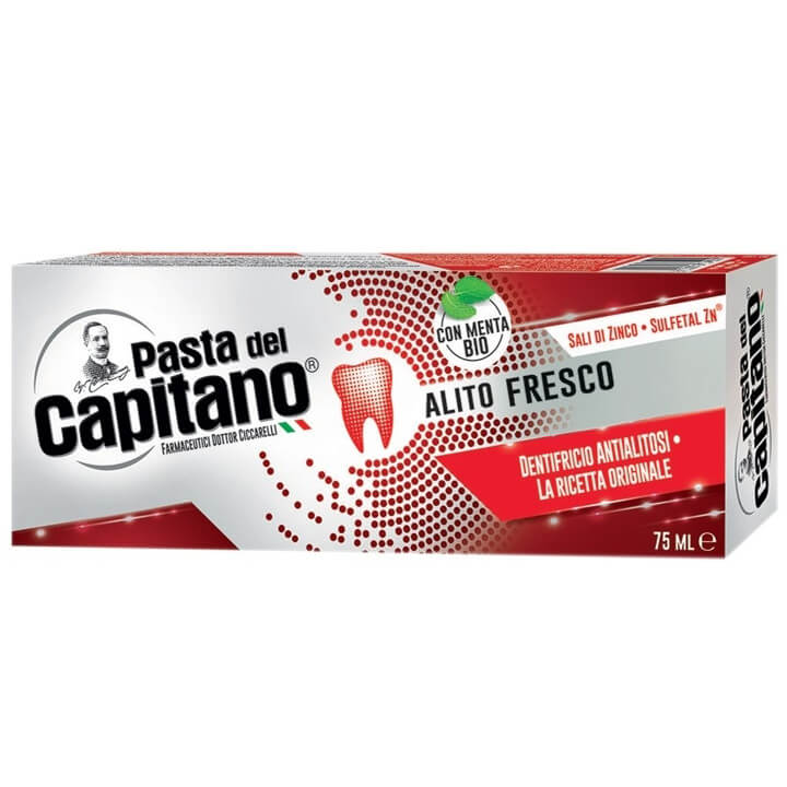 Pasta Del Capitano Fresh Breath Οδοντόκρεμα για Δροσερή Αναπνοή 75ml