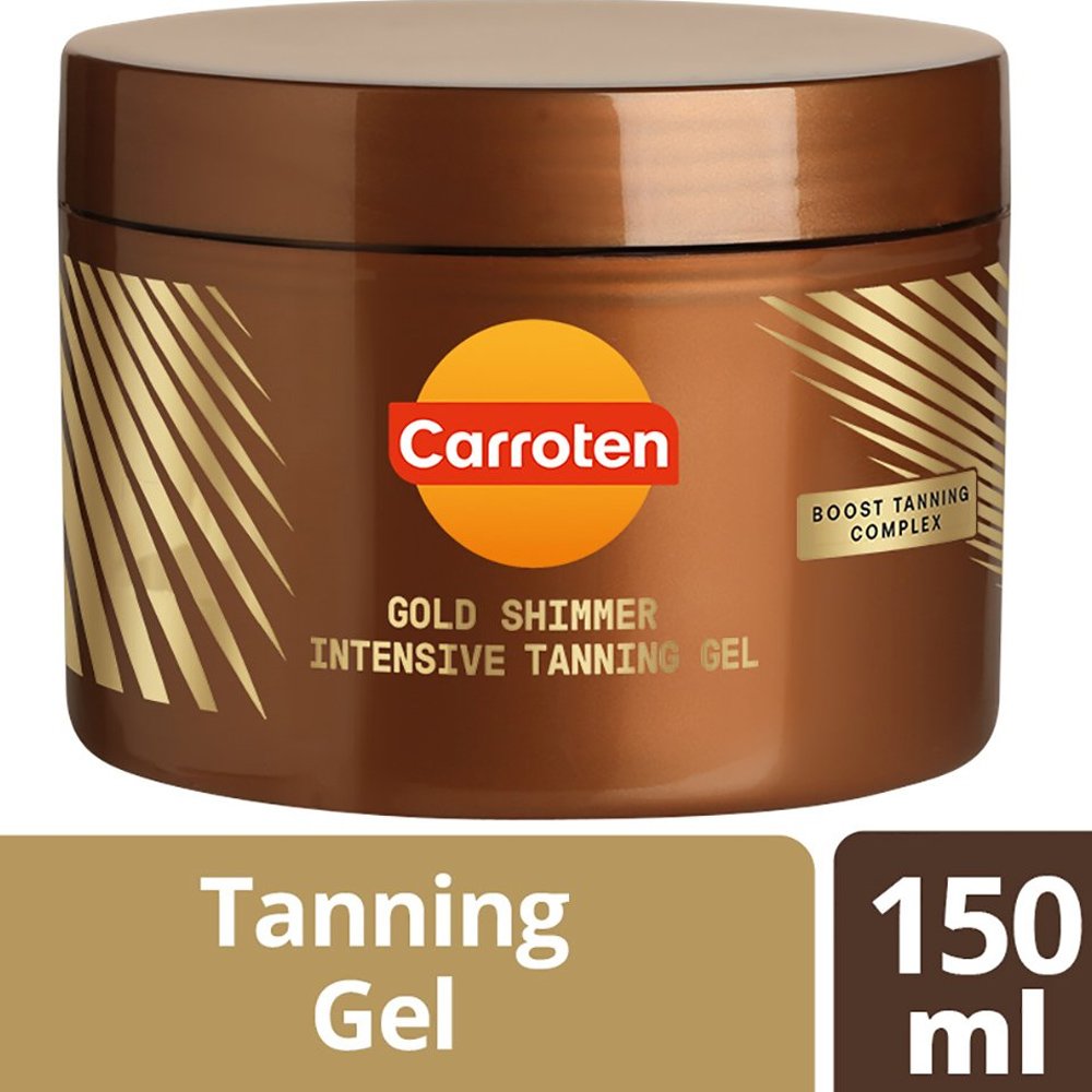 Carroten Carroten Gold Shimmer Intensive Tanning Gel Ιριδίζον για Πολύ Έντονο Μαύρισμα 150ml