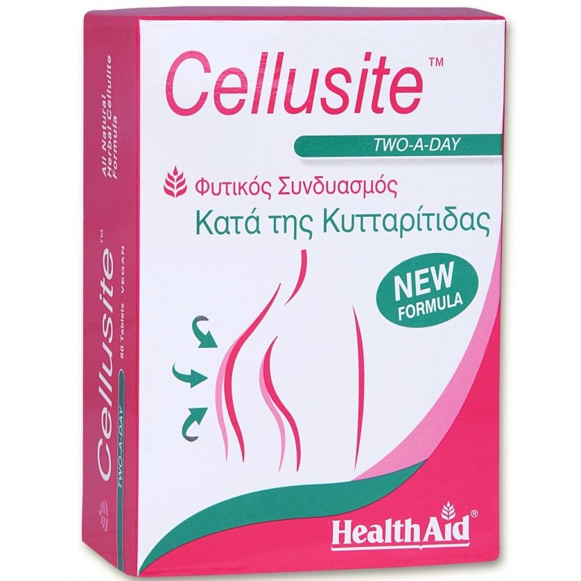 Health Aid Cellusite Απομακρύνει τις Τοξίνες Από τον Οργανισμό 60 Tablets