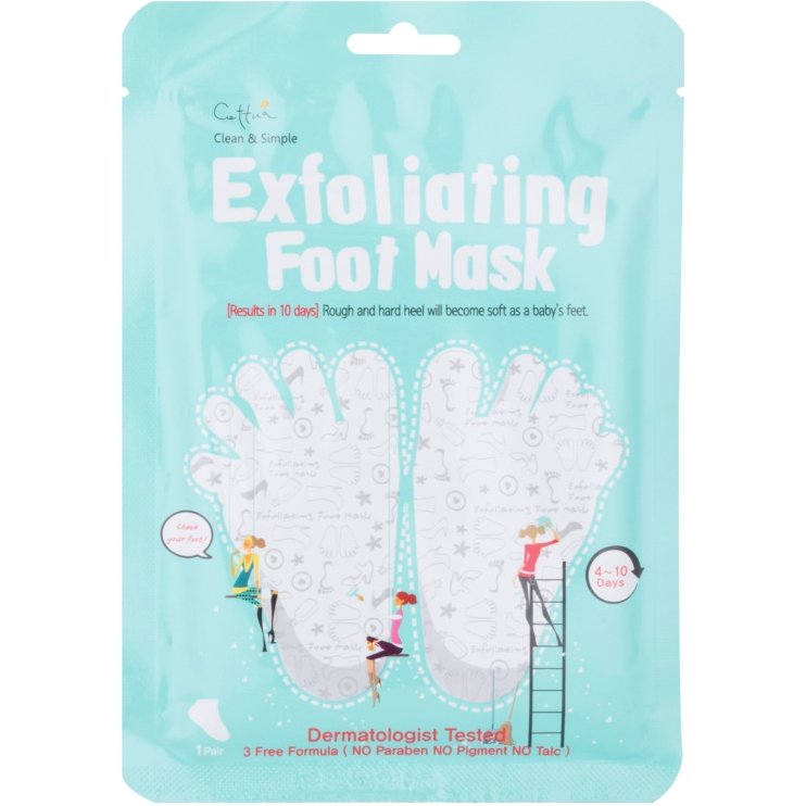 Cettua Clean & Simple Exfoliating Foot Mask, Μάσκα Απολέπισης για Απαλά & Μεταξένια Πόδια, 1 ζευγάρι