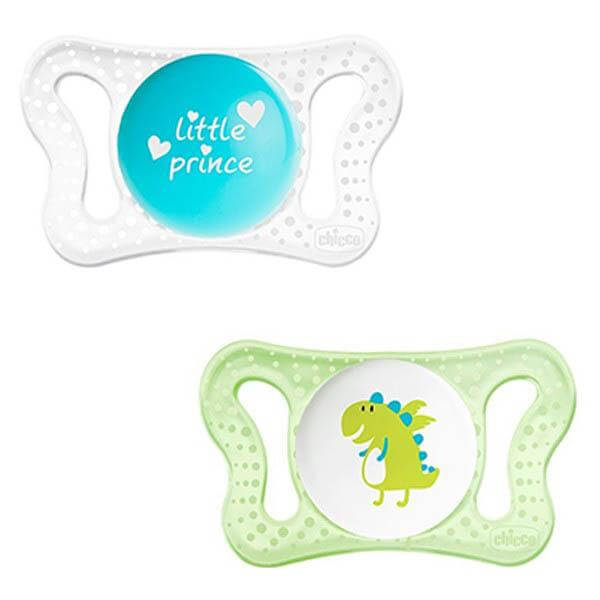 Chicco Πιπίλα Σιλικόνης Physio Micro για Αγόρι 0-2M 2Τμχ