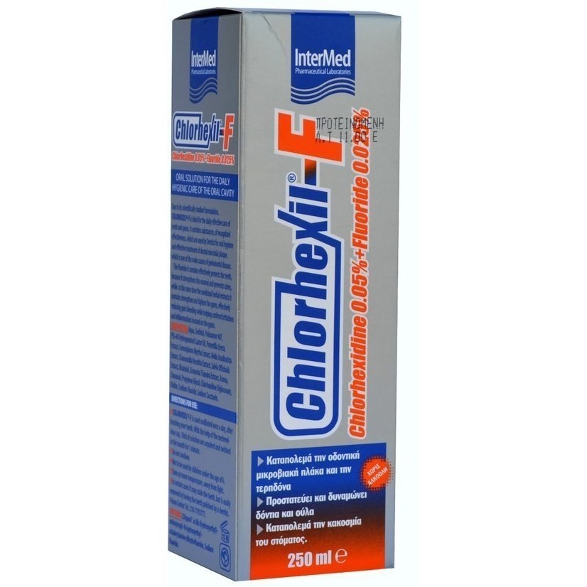 Chlorhexil-F Mouthwash Φθοριούχο Στοματικό Διάλυμα με Αντισηπτική Δράση για Καθημερινή Χρήση 250ml