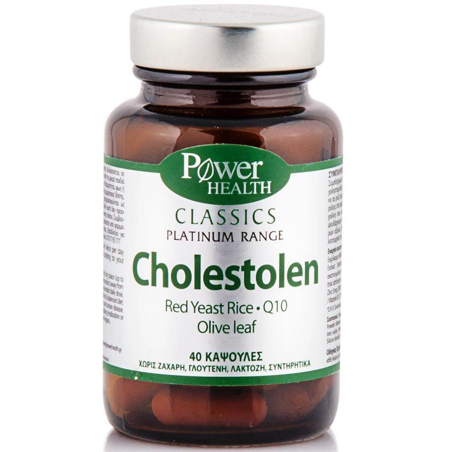 Power Health Classics Cholestolen Συμπλήρωμα Διατροφής, Μοναδική Φόρμουλα για τη Μείωση & Διατήρηση της Χοληστερίνης 40caps