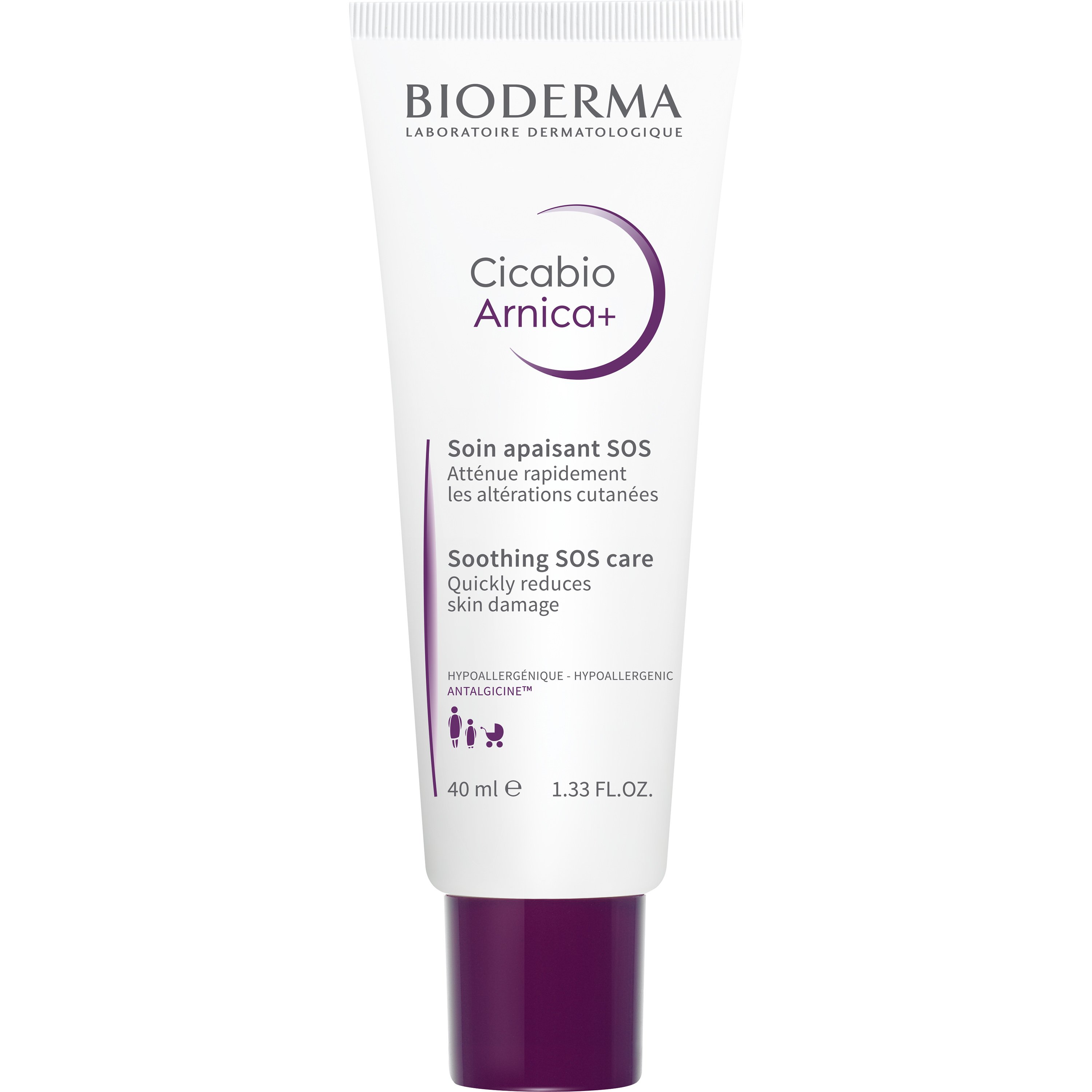 Bioderma Cicabio Arnica+ SOS Care Καταπραϋντική Φροντίδα που Βοηθά να Εξαλειφθούν Οιδήματα, Μώλωπες & Μελανιές 40ml