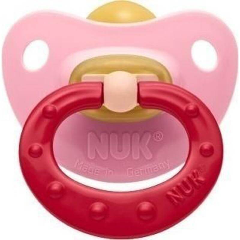 NUK Classic Soft Πιπίλα Καουτσούκ Με Κρίκο Μεγέθη 1-3 – Μέγεθος 1 (0-6 μηνών)