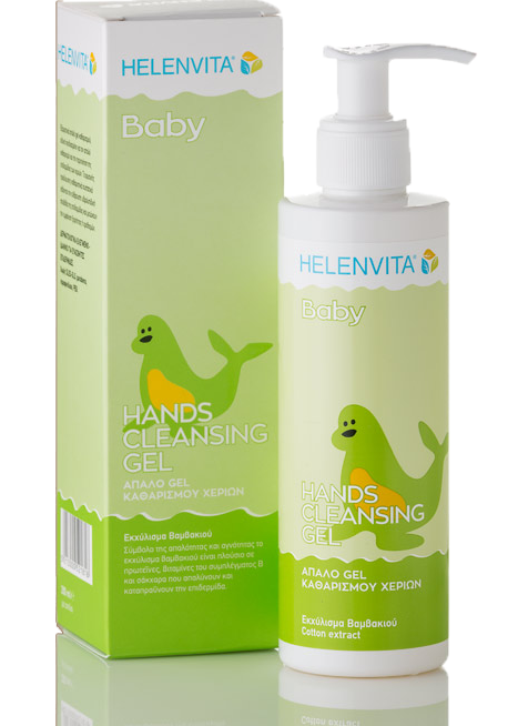 ΦΑΡΜΕΞ Helenvita Baby Hands Cleansing Gel Εξαιρετικά Απαλό Gel Καθαρισμού 200ml