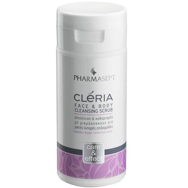 Pharmasept Cleria Face & Body Cleansing Scrub Βαθύς Καθαρισμός & Απολέπιση 150ml