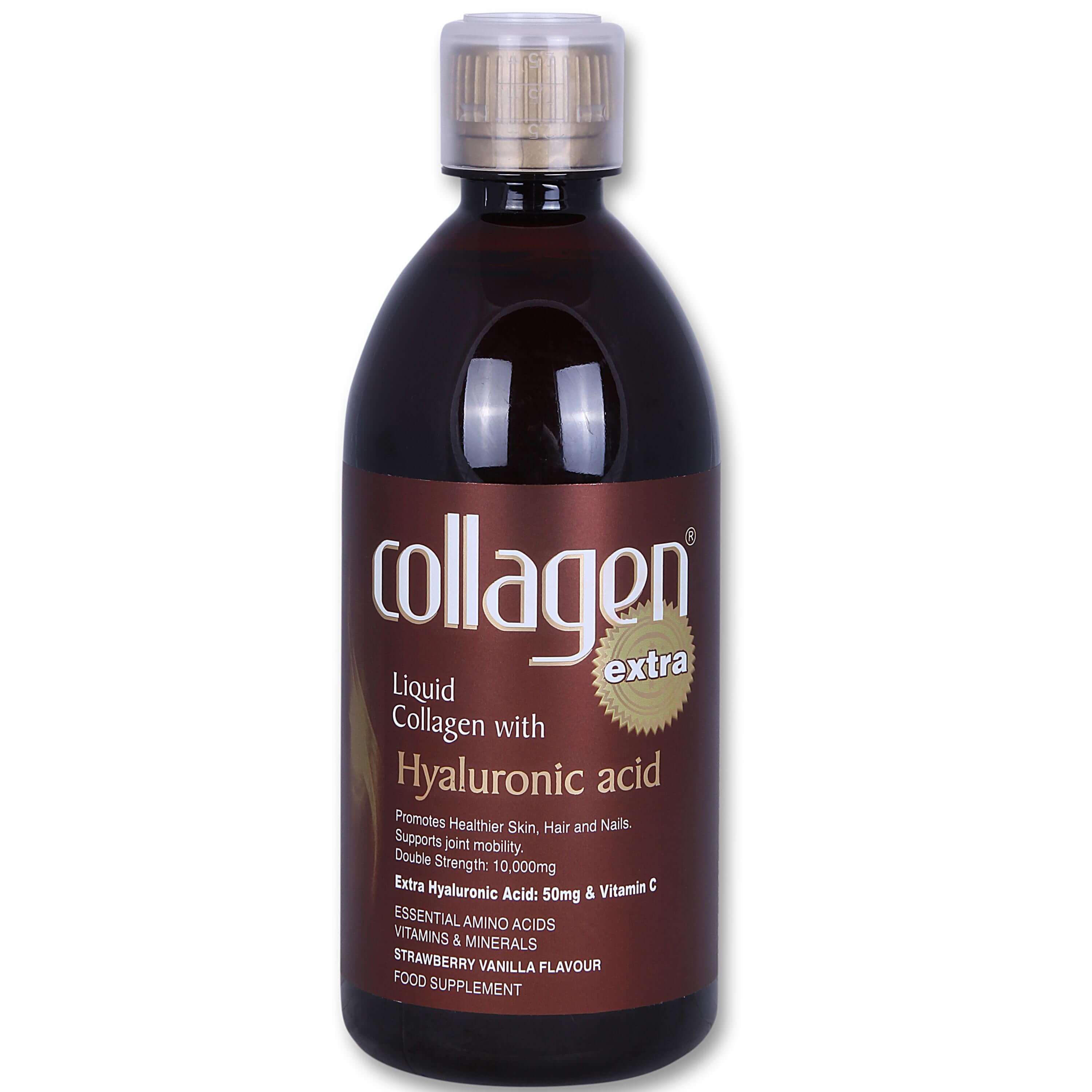 Collagen Extra With Hyaluronic Acid Συμβάλλει Στην Καλή Υγεία Του Δέρματος Των Μαλλιών & Των Νυχιών 500ml