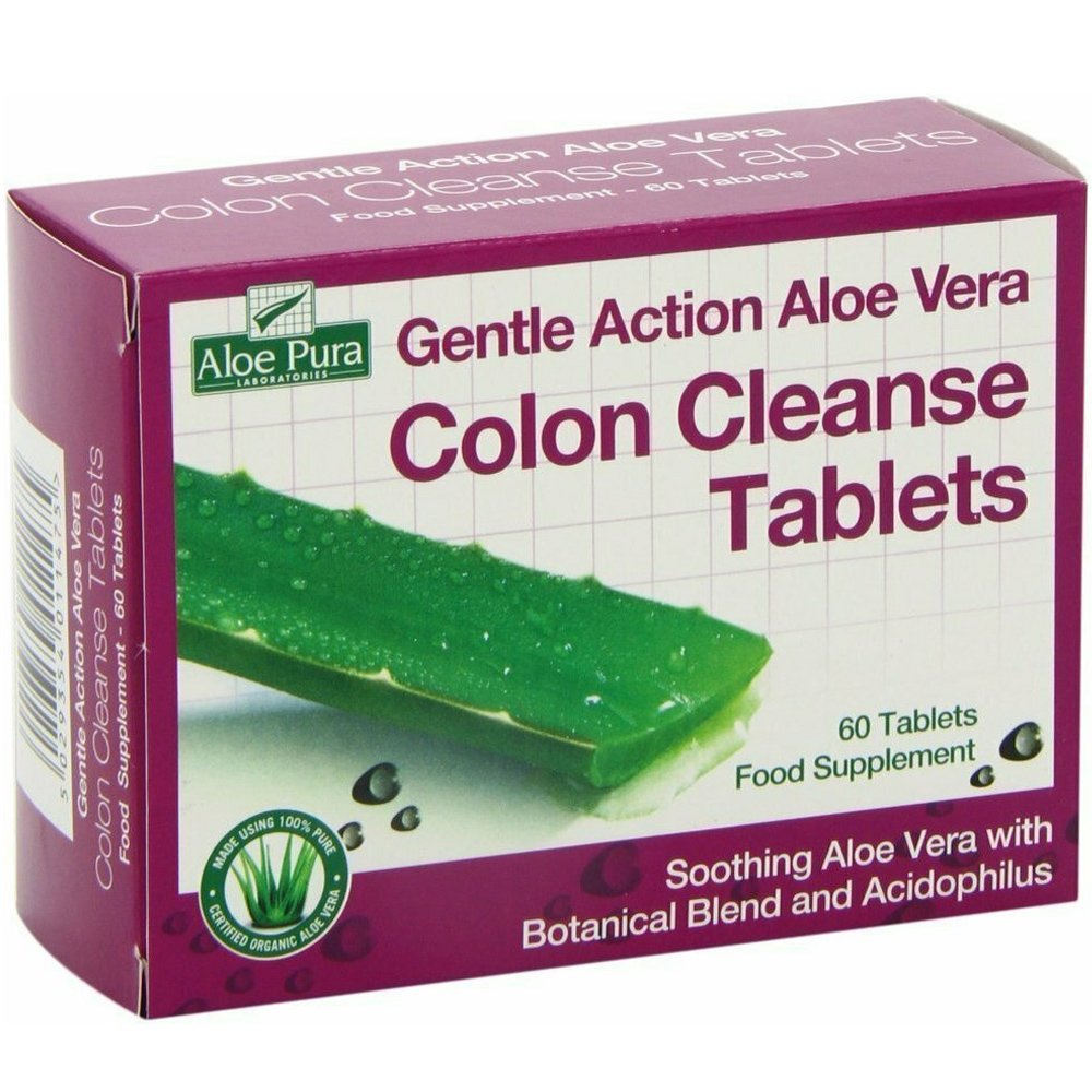 Optima Health & Nutrition Optima Gentle Action Aloe Vera Colon Cleanse Συμπλήρωμα Διατροφής για την Καλή Λειτουργία του Γαστρεντερικού Συστήματος 60tabs