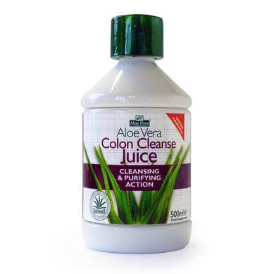 Optima Aloe Vera Juice Colon Cleanse 100% Φυσικός Χυμός Αλόης 500ml