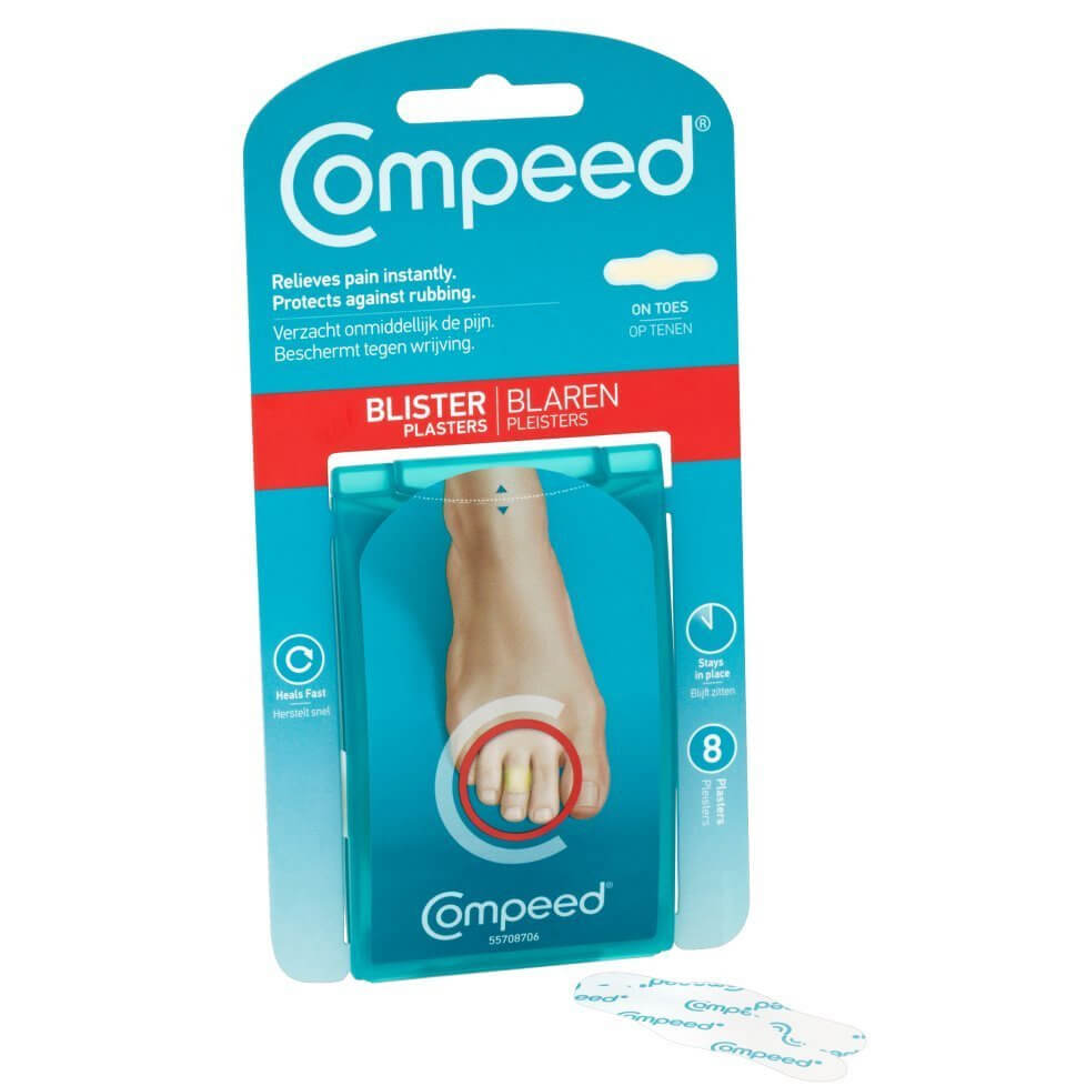Compeed Blister Medium Μεσαία Επιθέματα για Φουσκάλες στα Δάχτυλα των Ποδιών 8 Τεμάχια
